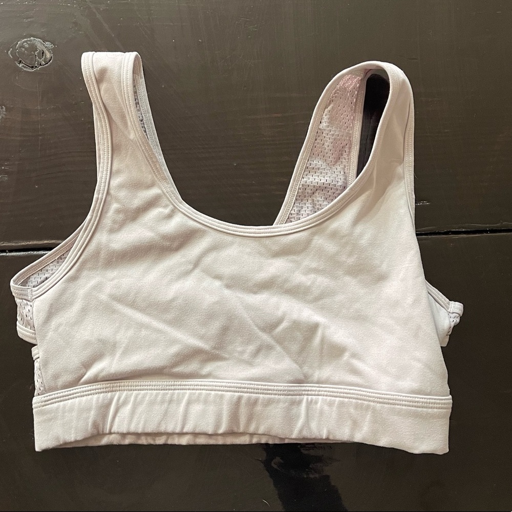 Alphalux silver mesh back bra